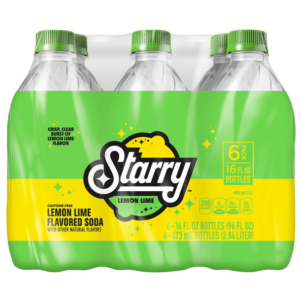 Soft Drinks Starry Soda, Lemon Lime hero