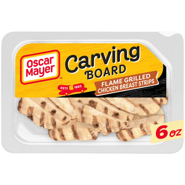 Lunch Meat Oscar Mayer Flame Grilled Chicken Breast Strips hero