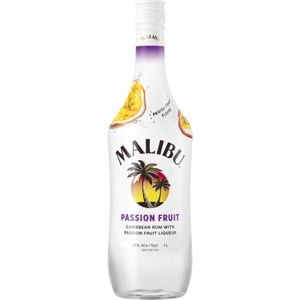 Spirits Malibu White Rum with Passion Fruit Liqueur hero