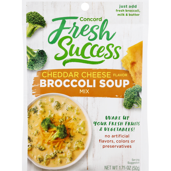 Doughs, Gelatins & Bake Mixes Concord Foods Broccoli Soup Mix, Cheddar Cheese hero