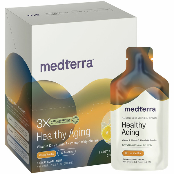 Medterra Citrus Vanilla Healthy Aging Supplement hero