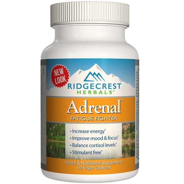 Energy & Stress Support Ridgecrest Herbals ClearLungs Adrenal, Vegan Capsules hero