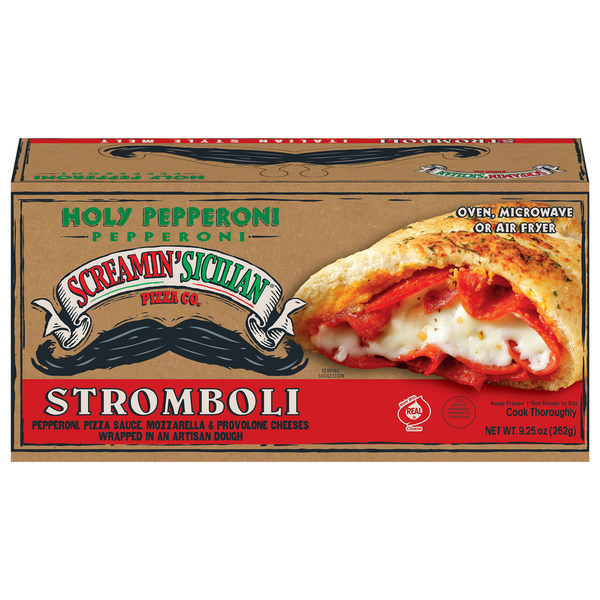 Prepared Meals Screamin' Sicilian Stromboli, Holy Pepperoni hero