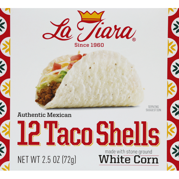 Latino Foods La Tiara Taco Shells, White Corn hero