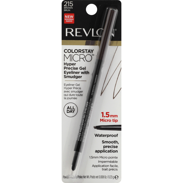 Revlon Eyeliner Gel, Waterproof, Brown 215 hero