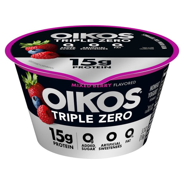 Yogurt/Kefir Oikos Mixed Berry 15g Protein, 0g Added Sugar, Nonfat Greek Yogurt Cup hero