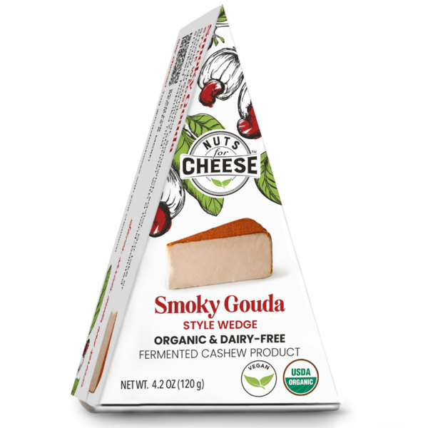 Dairy Alternatives Nuts For Cheese Smoky Gouda, Organic & Dairy-Free Cheese hero