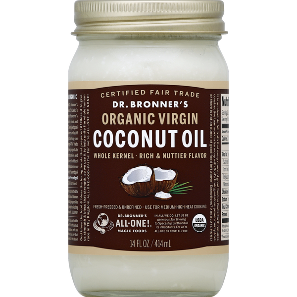 Oils, Vinegars & Fats Dr. Bronner's Coconut Oil, Organic Virgin hero