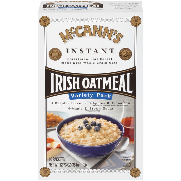 Hot Cereal & Pancake Mixes McCann's Instant Oatmeal Variety Pack 10 ct hero