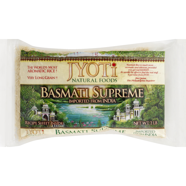 Instant Foods JYOTI Natural Foods Rice, Basmati Supreme hero