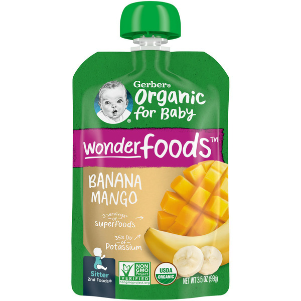 Baby Food & Formula Gerber Organic Banana Mango Pouch hero