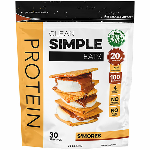 Clean Simple Eats Smores Protein Powder hero