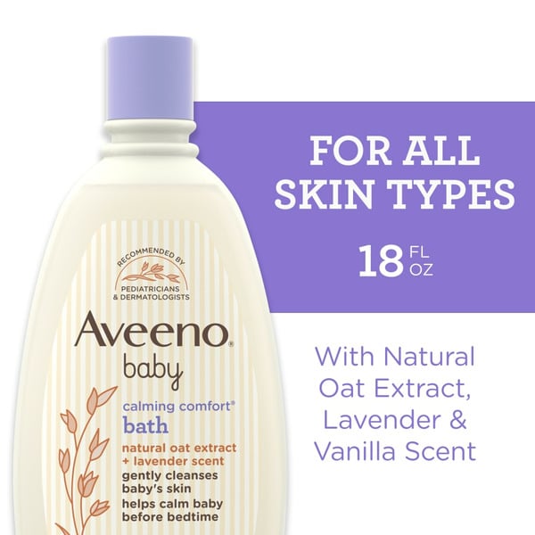 Baby Bath & Body Care Aveeno Calming Comfort Bath & Wash, Lavender & Vanilla hero