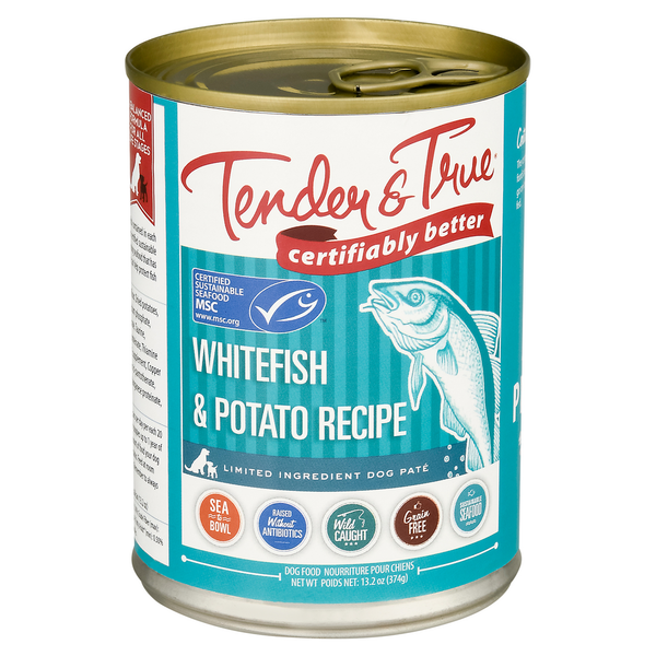 Dog Food & Care Tender & True Dog Food, Whitefish & Potato Recipe hero