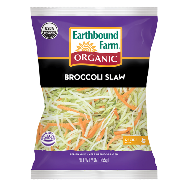 Fresh Vegetables Earthbound Farm Organic Broccoli Slaw hero