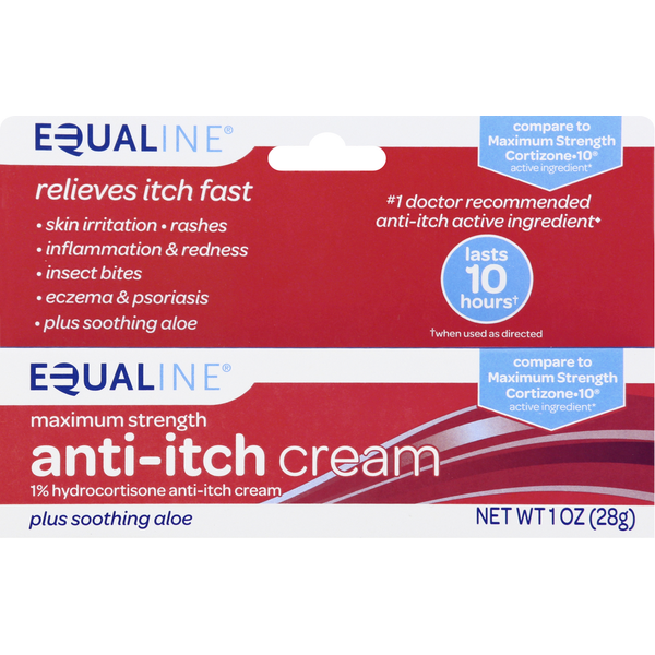 First Aid Equaline Anti-Itch Cream, Maximum Strength hero