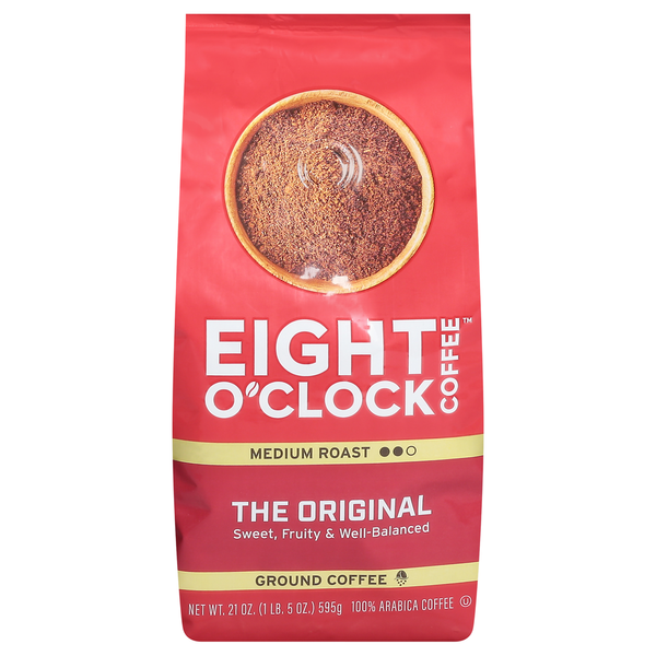 Coffee Eight O’Clock Coffee, Ground, Medium Roast, The Original hero