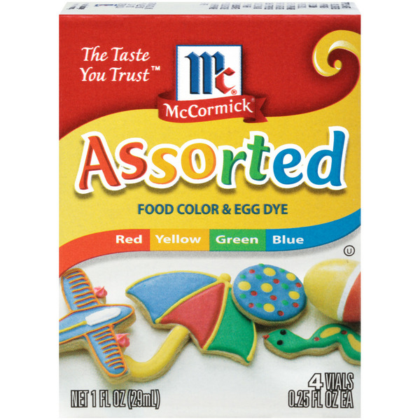 Baking Supplies & Decor McCormick® Assorted Food Color & Egg Dye hero