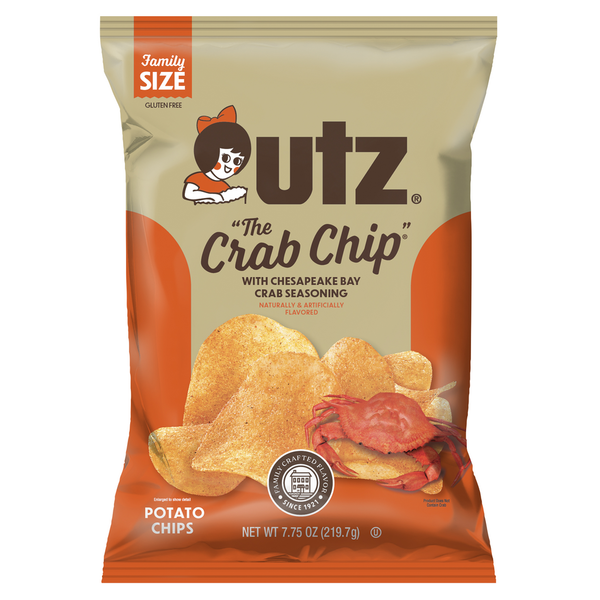 Chips & Pretzels Utz "The Crab Chip" Potato Chips hero