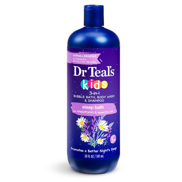 Beauty Dr Teal’s Kids 3 in 1 Bubble Bath, Body Wash & Shampoo with Melatonin hero