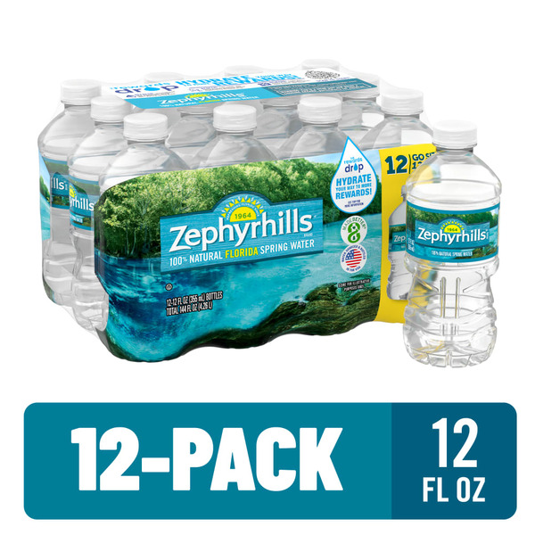 Water, Seltzer & Sparkling Water Zephyrhills Go Size Natural Spring Water hero