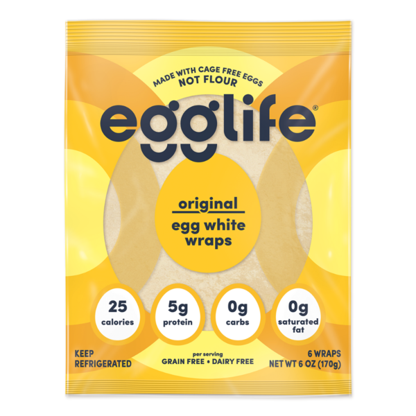 Refrigerated Deli egglife original, egg white wraps hero