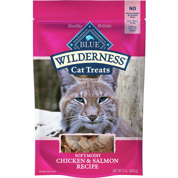 Cat Food & Care Blue Buffalo Cat Treats, Chicken & Salmon Recipe, Soft-Moist hero