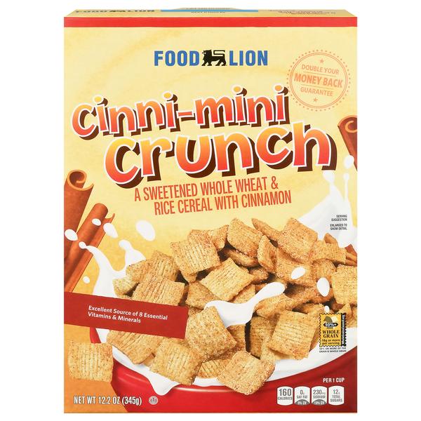 Cereal Food Lion Cereal, Cinni-Mini Crunch hero