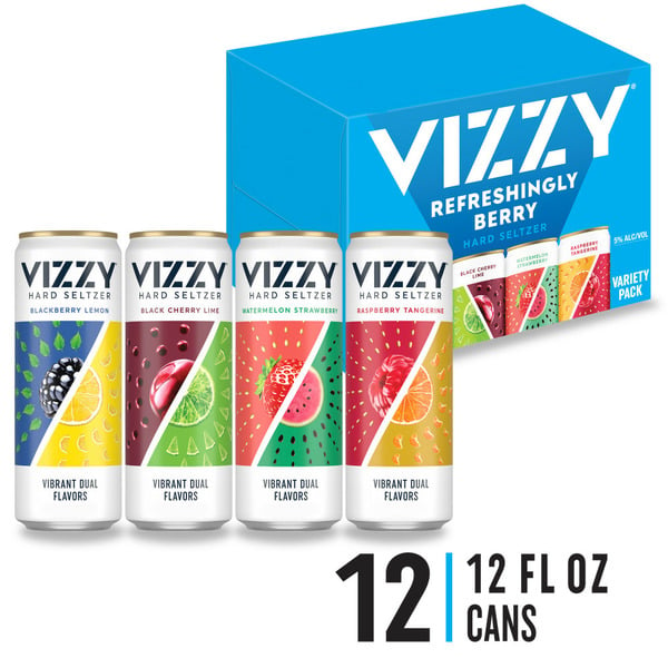 Malt Beverages Vizzy Berry Hard Seltzer Variety Pack hero