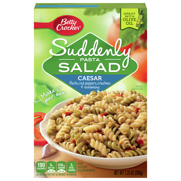 Instant Foods Betty Crocker Pasta Salad, Caesar hero