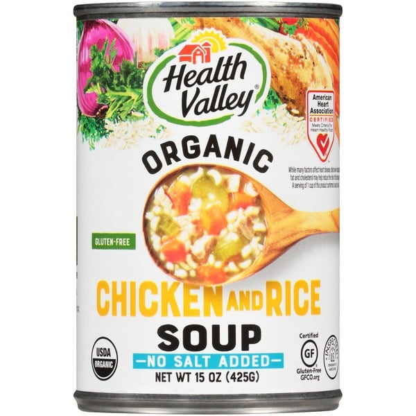 Soup, Broth & Bouillon Health Valley Soup, Organic, Chicken and Rice hero