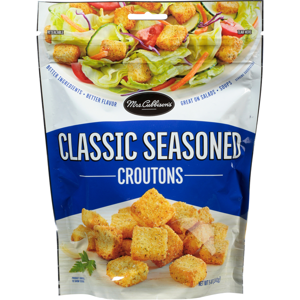 Salad Dressing & Toppings Mrs. Cubbison's Croutons, Classic Seasoned hero