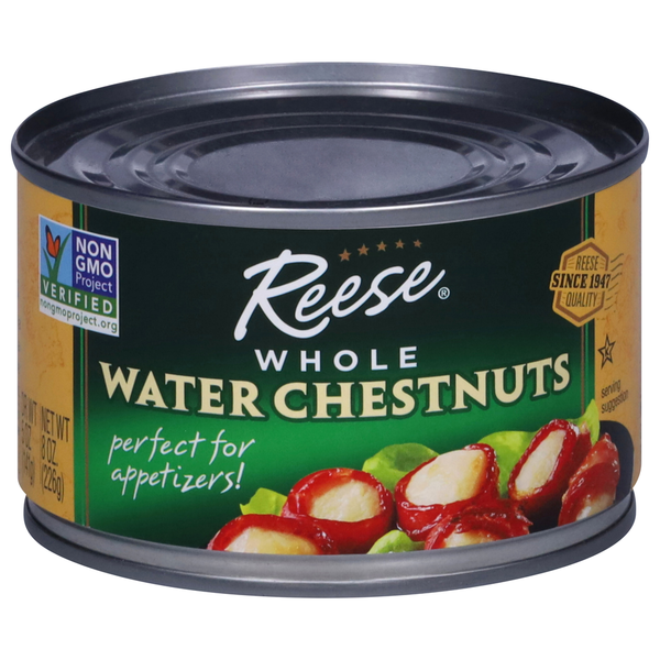 Asian Foods Reese's Water Chestnuts, Whole hero