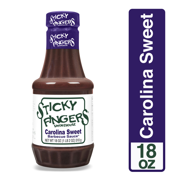 Marinades & Meat Preparation Sticky Fingers Barbecue Sauce, Original, Carolina Sweet hero