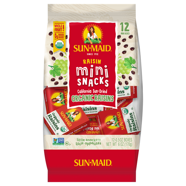 Nuts, Seeds & Dried Fruit Sun-Maid xzMini-Snacks® California Organic Raisins hero