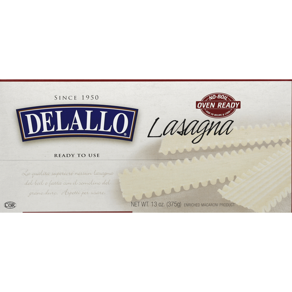 Dry Pasta DeLallo Lasagna hero