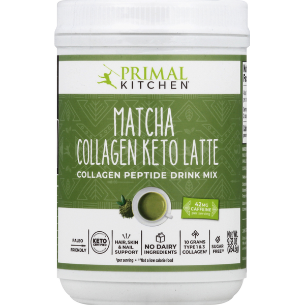 Vitamins & Supplements Primal Kitchen Drink Mix, Collagen Keto Latte, Matcha hero