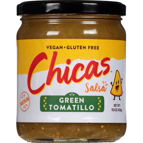 Preserved Dips & Spreads Chicas Salsa, Green Tomatillo, Medium hero