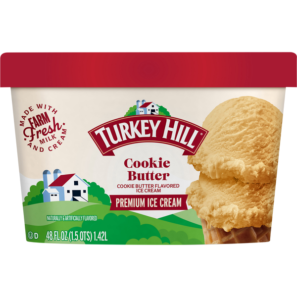 Ice Cream & Ice Turkey Hill Ice Cream, Premium, Cookie Butter hero