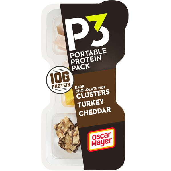 Packaged Lunchmeat Oscar Mayer P3 Turkey Cheddar Peanuts Protein Pack hero