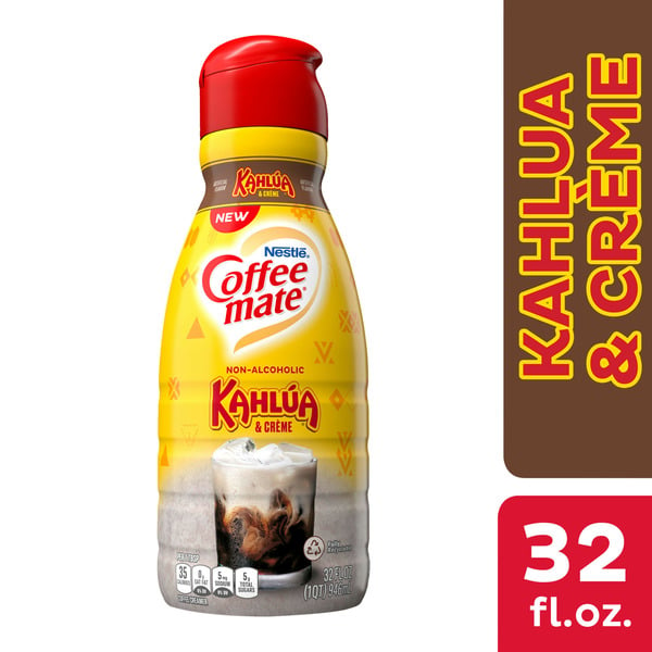 Cream Coffee mate Kahlua and Creme Non-Alcoholic Liquid Coffee Creamer hero