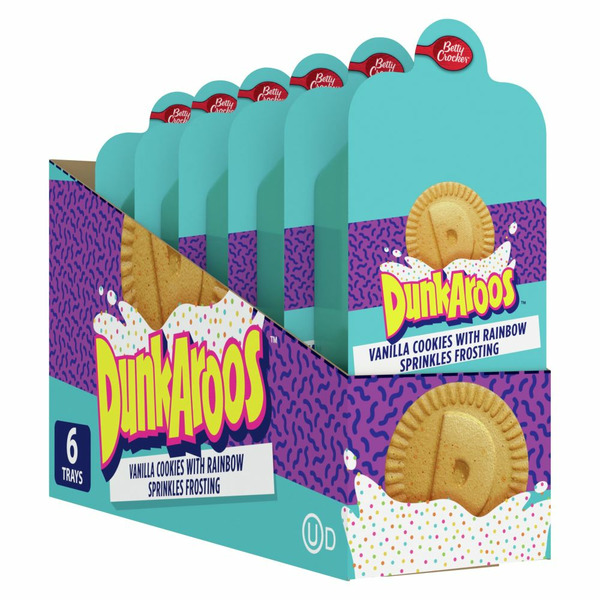 Cookies & Cakes DunkAroos Vanilla Cookies with Rainbow Sprinkles Frosting hero