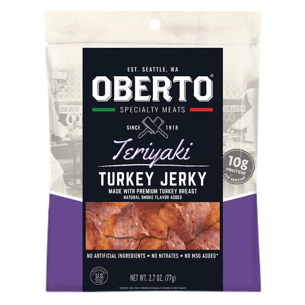 Popcorn & Jerky Oberto Teriyaki Turkey Jerky hero