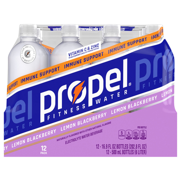 Water, Seltzer & Sparkling Water Propel Blackberry Lemon Flavored Water hero