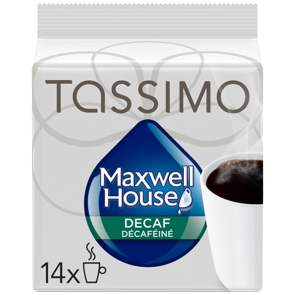 Coffee TASSIMO Maxwell House Decaf Coffee Single Serve T-Discs hero