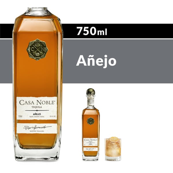 Tequila/Mezcal Casa Noble Anejo Tequila Bottle hero