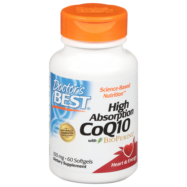 Vitamins & Supplements Doctor’s Best High Absorption CoQ10 with Bioperine 100 mg Softgels hero