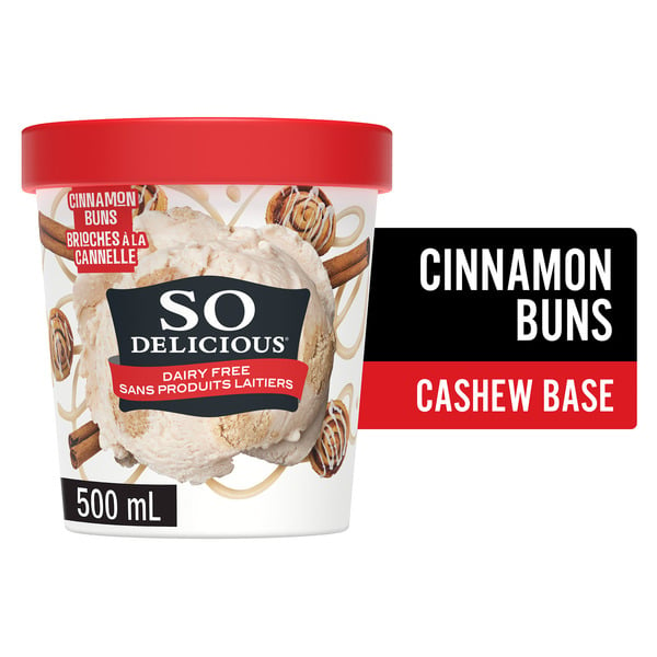 Ice Cream & Ice So Delicious Dairy Free Cashew-Based Frozen Dessert, Cinnamon Cookie Dough hero