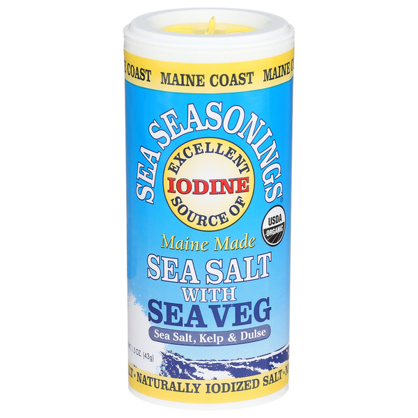 Spices & Seasonings Maine Coast Sea Salt W/ Sea Veg  - 1.5 Oz Shaker (P. Palmata, A. Nodosum), Ocia Cert. Og, Se hero