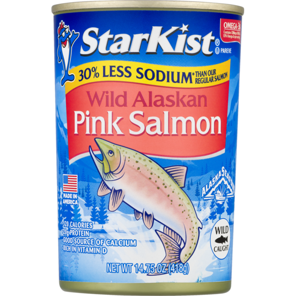 Packaged Seafood StarKist® Reduced Sodium Wild Alaskan Pink Salmon hero